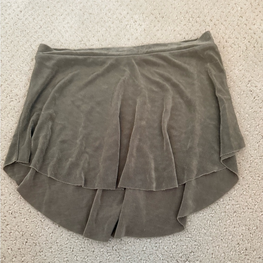 greenish gray bullet point ballet Skirt